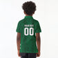 South Africa Indebe Yomhlaba Custom Kid Polo Shirt Ndebele Art Green Edition