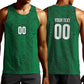 South Africa Indebe Yomhlaba Custom Men Tank Top Ndebele Art Green Edition