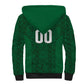 South Africa Indebe Yomhlaba Custom Sherpa Hoodie Ndebele Art Green Edition