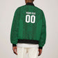 South Africa Indebe Yomhlaba Custom Sleeve Zip Bomber Jacket Ndebele Art Green Edition