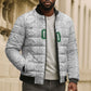 South Africa Indebe Yomhlaba Custom Bomber Puffer Jacket Ndebele Art White Edition