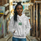 South Africa Indebe Yomhlaba Custom Hoodie Ndebele Art White Edition