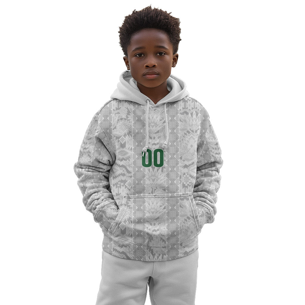 South Africa Indebe Yomhlaba Custom Kid Hoodie Ndebele Art White Edition