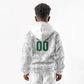 South Africa Indebe Yomhlaba Custom Kid Hoodie Ndebele Art White Edition