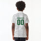 South Africa Indebe Yomhlaba Custom Kid Polo Shirt Ndebele Art White Edition