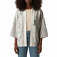 South Africa Indebe Yomhlaba Custom Kimono Ndebele Art White Edition
