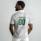 South Africa Indebe Yomhlaba Custom Polo Shirt Ndebele Art White Edition LT9