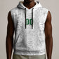 South Africa Indebe Yomhlaba Custom Sleeveless Hoodie Ndebele Art White Edition