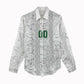 South Africa Indebe Yomhlaba Custom Women Casual Shirt Ndebele Art White Edition