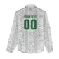 South Africa Indebe Yomhlaba Custom Women Casual Shirt Ndebele Art White Edition