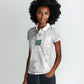 South Africa Indebe Yomhlaba Custom Women Polo Shirt Ndebele Art White Edition