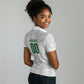 South Africa Indebe Yomhlaba Custom Women Polo Shirt Ndebele Art White Edition