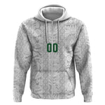 South Africa Indebe Yomhlaba Custom Zip Hoodie Ndebele Art White Edition