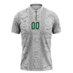 South Africa Indebe Yomhlaba Custom Zipper Polo Shirt Ndebele Art White Edition