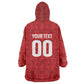 Tunisia Custom Kid Wearable Blanket Hoodie Carthage Heritage Edition