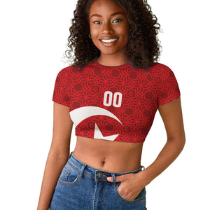 Tunisia Custom Raglan Cropped T shirt Carthage Heritage Edition