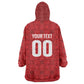 Tunisia Custom Wearable Blanket Hoodie Carthage Heritage Edition