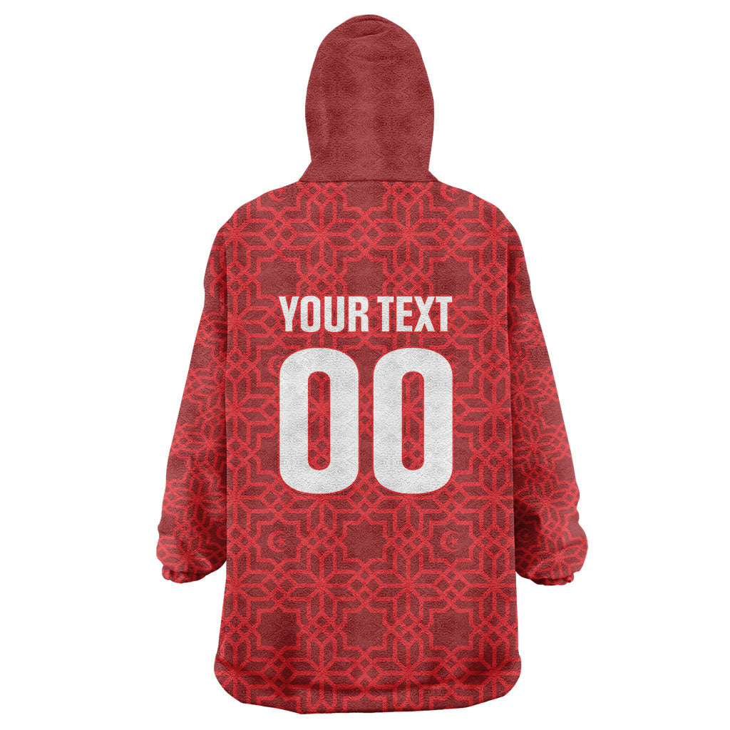 Tunisia Custom Wearable Blanket Hoodie Carthage Heritage Edition