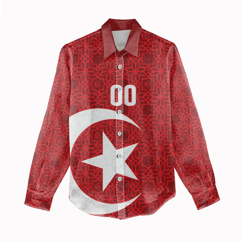 Tunisia Custom Women Casual Shirt Carthage Heritage Edition