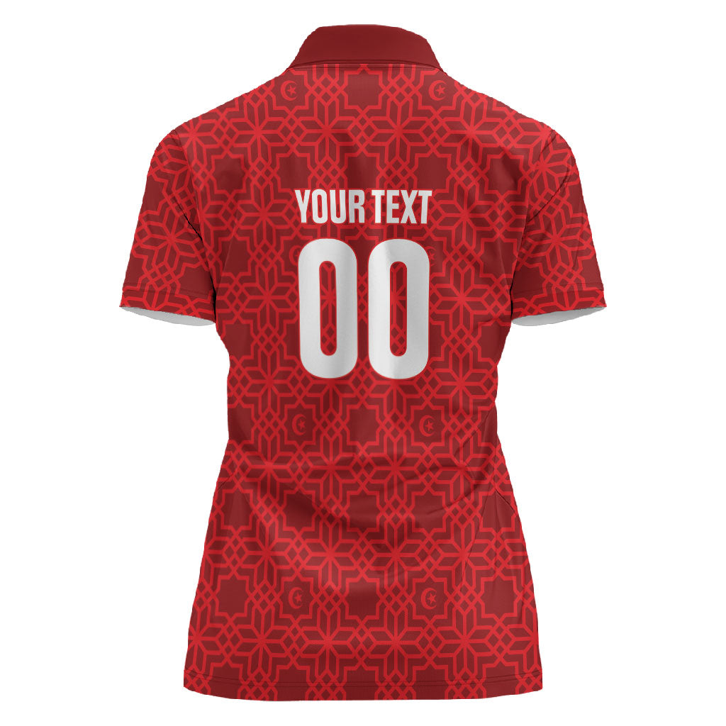 Tunisia Custom Women Polo Shirt Carthage Heritage Edition