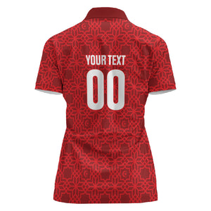 Tunisia Custom Women Polo Shirt Carthage Heritage Edition