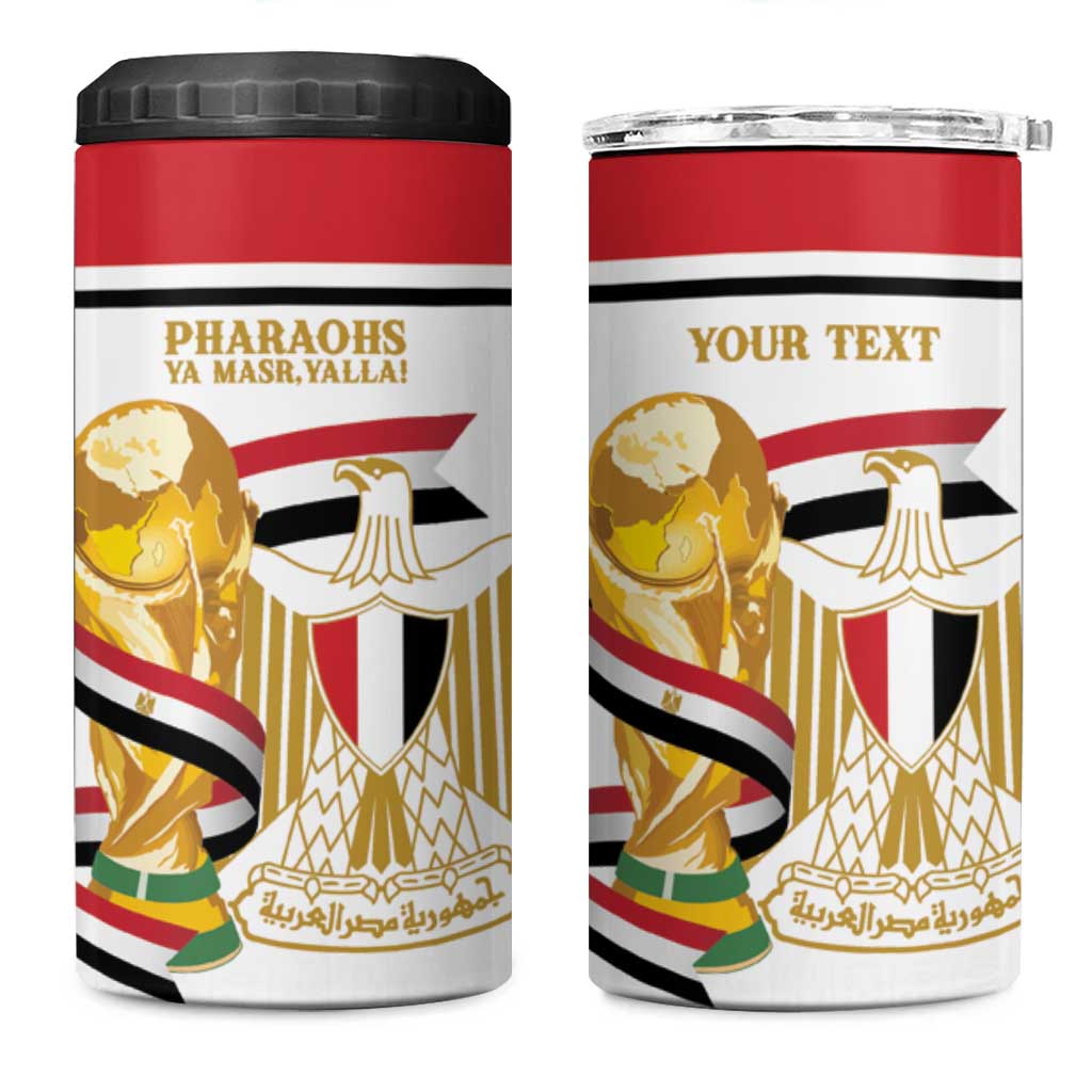 Personalized Egypt WC26 Future Champions 4 in 1 Can Cooler Tumbler Ya Masr Yalla