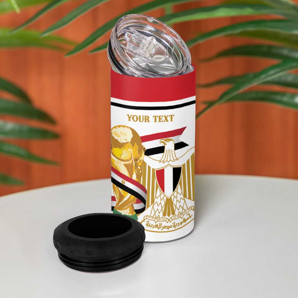 Personalized Egypt WC26 Future Champions 4 in 1 Can Cooler Tumbler Ya Masr Yalla