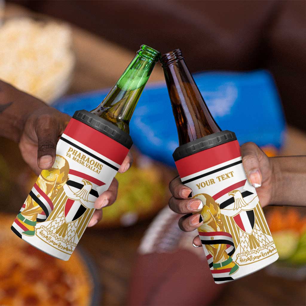 Personalized Egypt WC26 Future Champions 4 in 1 Can Cooler Tumbler Ya Masr Yalla