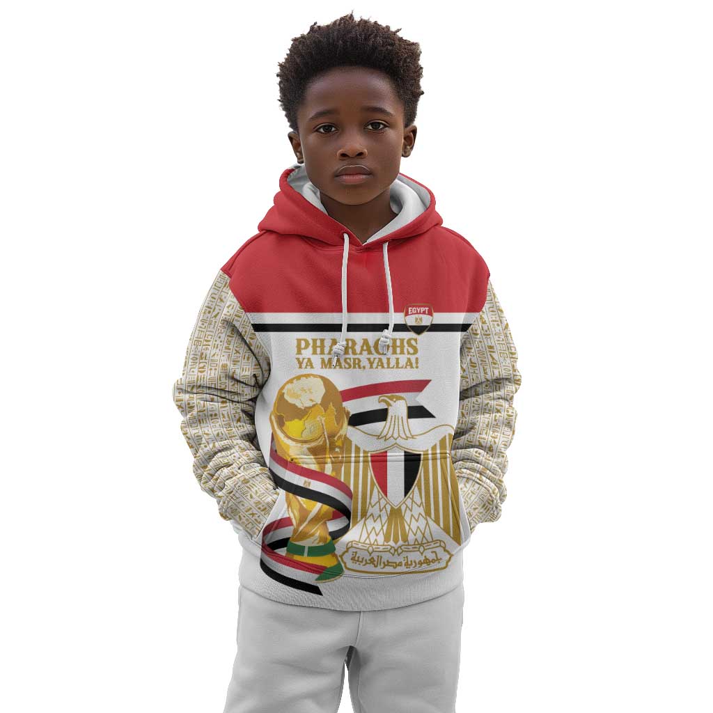 Personalized Egypt WC26 Future Champions Kid Hoodie Ya Masr Yalla