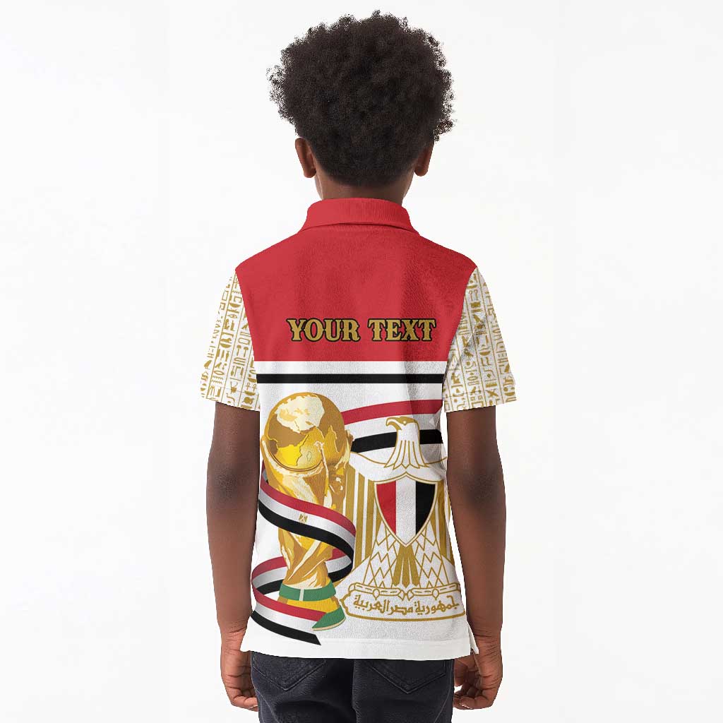 Personalized Egypt WC26 Future Champions Kid Polo Shirt Ya Masr Yalla