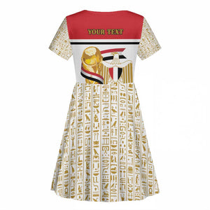 Personalized Egypt WC26 Future Champions Kid Short Sleeve Dress Ya Masr Yalla