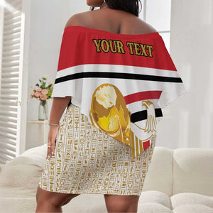 Personalized Egypt WC26 Future Champions Off Shoulder Short Dress Ya Masr Yalla