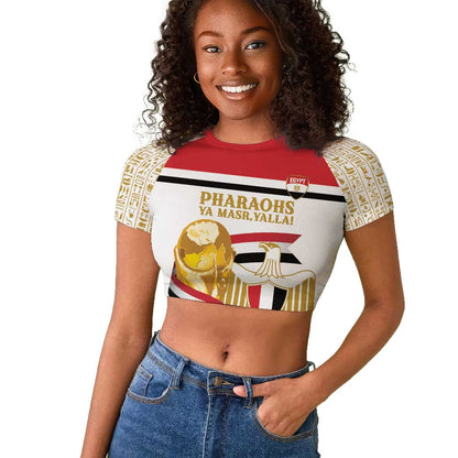 Personalized Egypt WC26 Future Champions Raglan Cropped T shirt Ya Masr Yalla