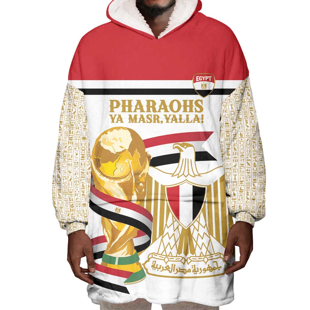 Personalized Egypt WC26 Future Champions Wearable Blanket Hoodie Ya Masr Yalla