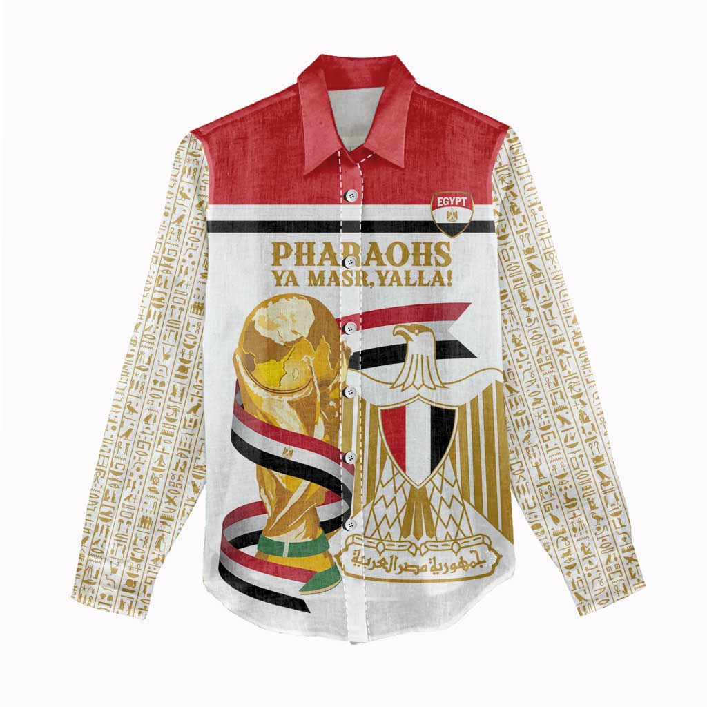 Personalized Egypt WC26 Future Champions Women Casual Shirt Ya Masr Yalla