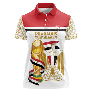 Personalized Egypt WC26 Future Champions Women Polo Shirt Ya Masr Yalla