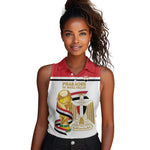 Personalized Egypt WC26 Future Champions Women Sleeveless Polo Shirt Ya Masr Yalla