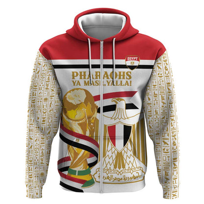 Personalized Egypt WC26 Future Champions Zip Hoodie Ya Masr Yalla