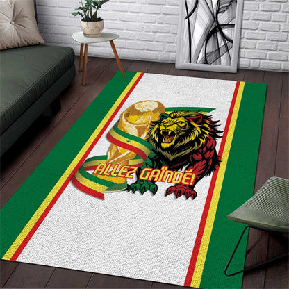 Senegal WC26 Future Champions Area Rug Lions de la Teranga Allez Gainde