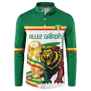 Personalized Senegal WC26 Future Champions Button Sweatshirt Lions de la Teranga Allez Gainde