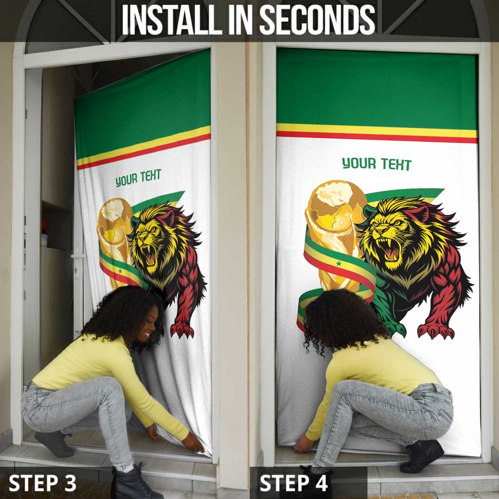 Personalized Senegal WC26 Future Champions Door Cover Lions de la Teranga Allez Gainde