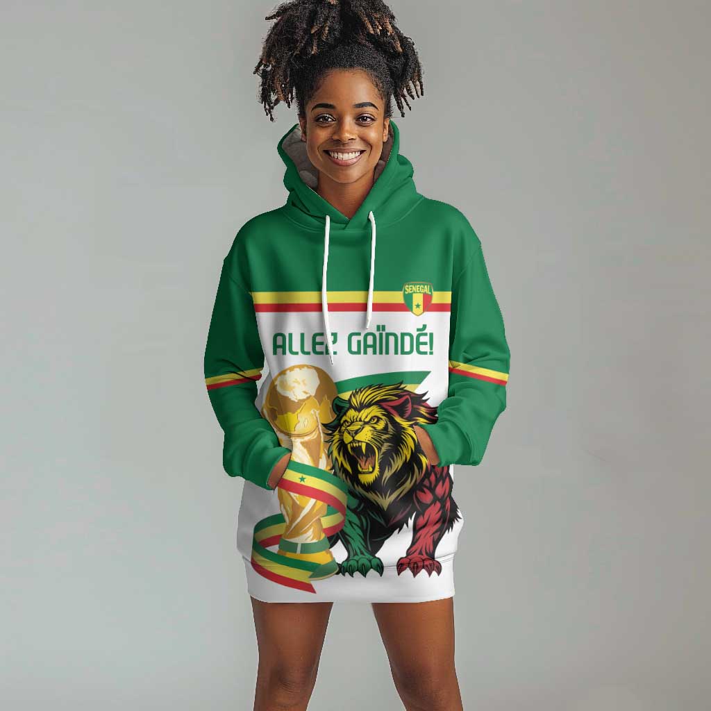 Personalized Senegal WC26 Future Champions Hoodie Dress Lions de la Teranga Allez Gainde
