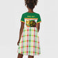 Personalized Senegal WC26 Future Champions Kid Short Sleeve Dress Lions de la Teranga Allez Gainde
