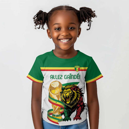 Personalized Senegal WC26 Future Champions Kid T shirt Lions de la Teranga Allez Gainde