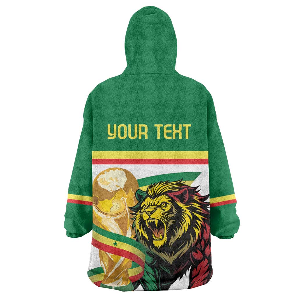 Personalized Senegal WC26 Future Champions Kid Wearable Blanket Hoodie Lions de la Teranga Allez Gainde