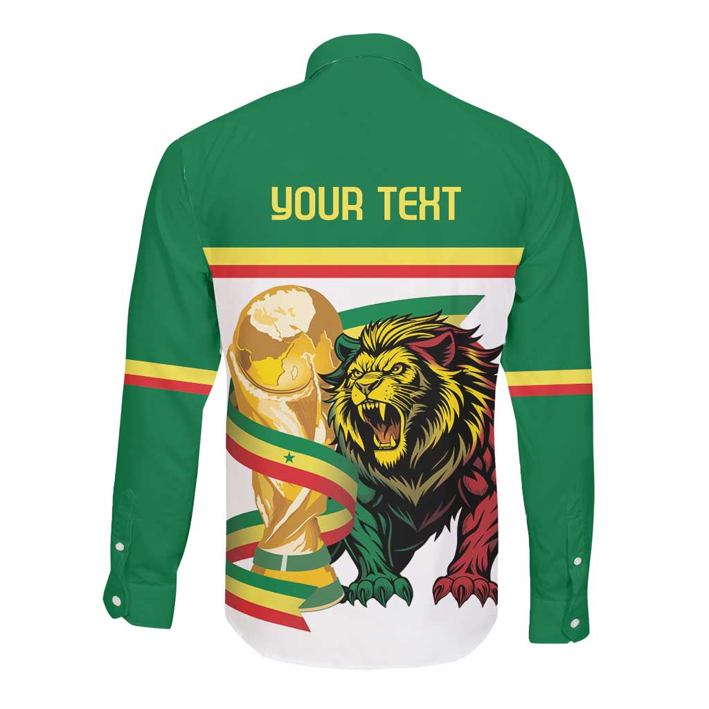Personalized Senegal WC26 Future Champions Long Sleeve Button Shirt Lions de la Teranga Allez Gainde