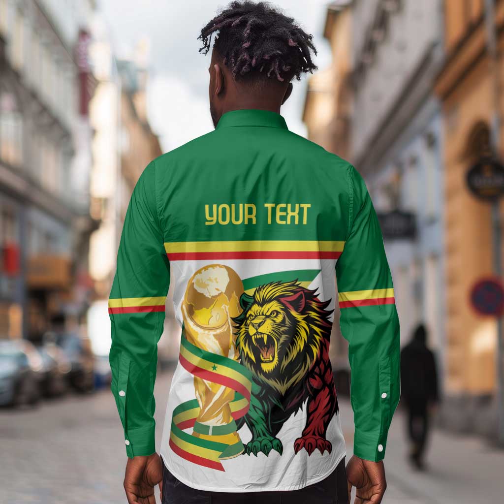 Personalized Senegal WC26 Future Champions Long Sleeve Button Shirt Lions de la Teranga Allez Gainde