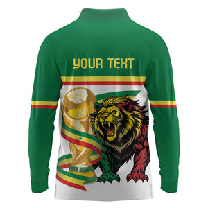 Personalized Senegal WC26 Future Champions Long Sleeve Polo Shirt Lions de la Teranga Allez Gainde