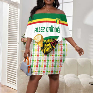 Personalized Senegal WC26 Future Champions Off Shoulder Short Dress Lions de la Teranga Allez Gainde