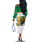 Personalized Senegal WC26 Future Champions Off The Shoulder Long Sleeve Dress Lions de la Teranga Allez Gainde